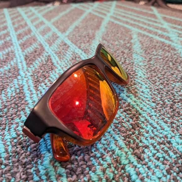 Rudy Project Ultimatum Shock Sunglasses Fire Red Orange Mirror Italy - Picture 2 of 15